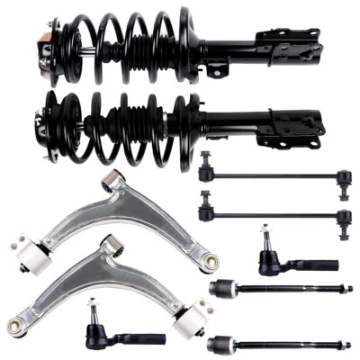10 Pieces For 2006-2012 Chevy Malibu Front Struts Tie Rods Sway Bars Control Arm - Image 1 of 4