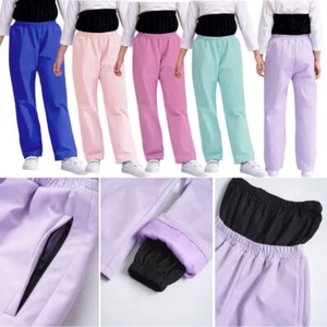 Kids Girls Sweatpants Waterproof Trousers Activewear Pants Sports Costume Warm - Picture 1 of 48