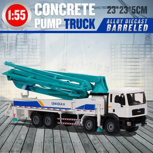 RC Car Truck Model 1/55 Concrete Pump Truck Alloy Home Decoration Christmas Z8Q2 - Picture 1 of 8