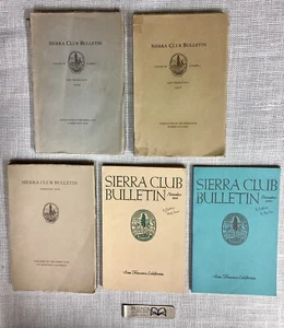1924-1960 Vintage LOT OF 5 SIERRA CLUB BULLETINS Ansel Adams, John Muir, More! - Picture 1 of 21