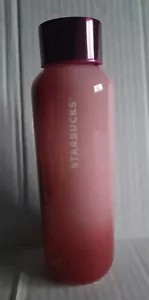STARBUCKS 2022 Pink Ombre Glass Water Bottle 20 OZ / 591 ml NEW - Picture 1 of 11