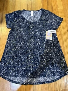 LulaRoe Classic T women’s Size Small Blue short sleeve t shirt soft colorful new - Picture 1 of 6