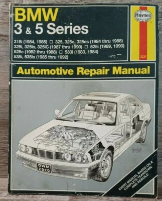 Manual de reparo automotivo HAYNES #2020 BMW 3 & 5 Series - Imagem 1 de 4