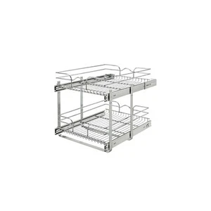 Rev-A-Shelf 18" Pullout Wire Basket Organizer Chrome 22" Slides 5WB2-1822CR-1 - Picture 1 of 10