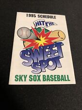 1995 Colorado Springs Sky Sox Baseball Pocket Schedule Rockies Affiliate