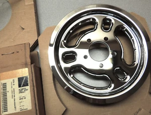 OEM HARLEY '00-03 SPORTSTER 61T BILLET CHROME DETONATOR 3-SPOKE PULLEY SPROCKET - Picture 1 of 8