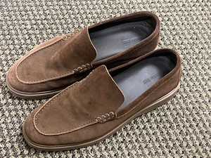 Massimo Dutti Men’s Suede Driving Shoes Loafers Brown EU 43 US 10.5 Slip-On - Picture 1 of 6