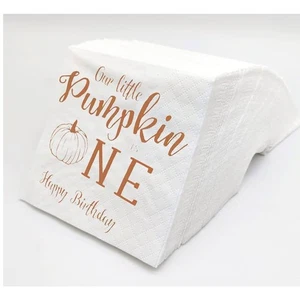 La nostra piccola zucca è un compleanno 100 tovaglioli da cocktail di Sharkbliss - Foto 1 di 5