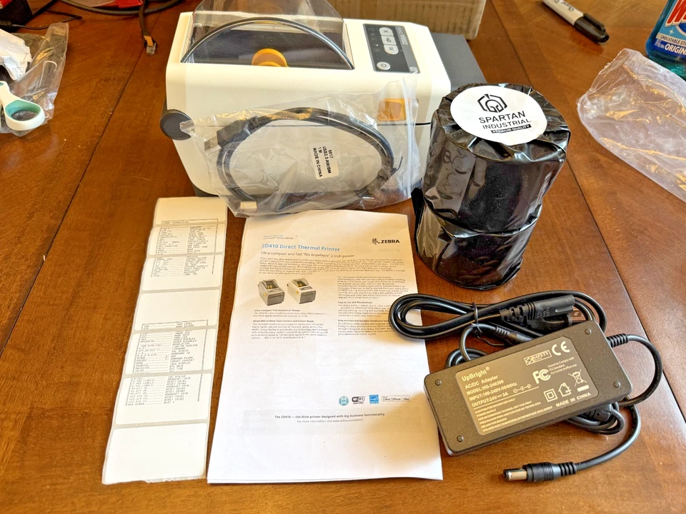 Zebra ZD410 Direct Thermal Label Printer USB Bluetooth Ethernet with Auto Cutter - Image 1 of 4