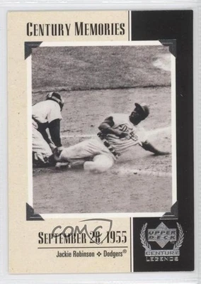 1999 Upper Deck Century Legends Jackie Robinson #132 HOF - Image 1 of 2