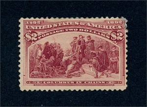 drbobstamps US Scott #242 postfrisch H OG 2 $ kolumbianisch (siehe Beschreibung) SCV 1100 $ - Bild 1 von 2