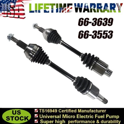 Par de ejes delanteros CV para Dodge Grand Caravan 2008-2020 tracción delantera Foto 1 de 4