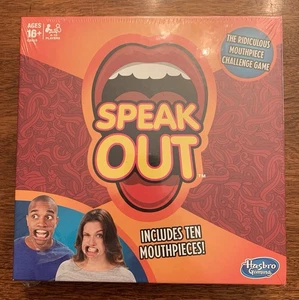 Hasbro Speak Out Spielbrett mit 10 Mundstücken NEU versiegelt - Bild 1 von 3