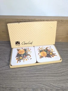Juego de 6 Posavasos de Mesa Vintage CLOVERLEAF "Fleur" Melamina Resistente a Manchas/Calor - Imagen 1 de 11