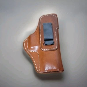 CQC Holsters IWB RH Blackhawk Brown Leather SIZE 03 Glock 17/19/36 Made in Italy - Picture 1 of 6