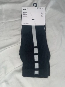 Nike Elite Crew Basketball Socks Adult Mens Size Large 8-12 - Picture 1 of 3