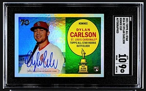 Dylan Carlson 2021 Topps All-Star Rookie Cup RC #RCA-DC St. Louis Graded Auto 10 - Picture 1 of 2