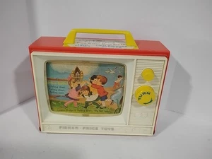 Vintage 1964 Fisher-Price Giant Screen Music Box TV Two Tunes Working - Picture 1 of 19
