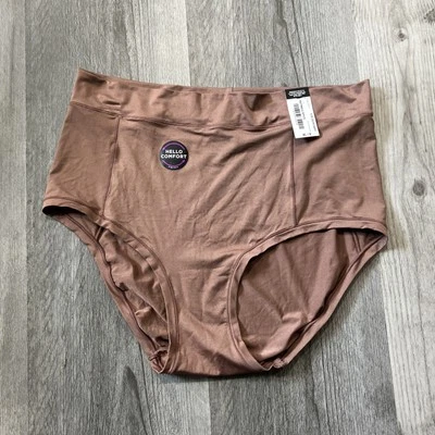 Ambrielle Hi Cut Panty Womens XLarge Brown New - Image 1 of 4