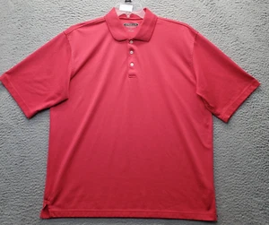 Cypress Club Polo Shirt Mens XL Red Golf Performance Short Sleeve Slit Collared - Picture 1 of 7