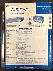 GE Mobile Control Remoto KC-7-B y RC4 Manual 2 Vías Radio FM Carpeta de Archivos de Datos 4039 - Imagen 1 de 10