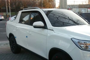 Set Deflettori Vento Auto Trifoglio per Ssangyong KGM Musso 2019+ (4 pezzi) - Foto 1 di 10