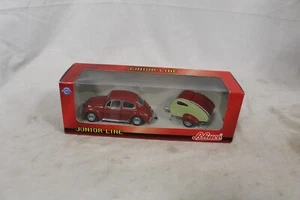 Schuco Junior Line VW Kafer mit Wohnwagen 27001 Die-Cast Car (E-1) - Picture 1 of 10