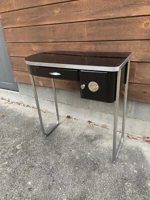 Wolfgang Hoffman Vanity Desk for Royal Chrome Furniture 1930s Art Deco - Image 1 of 4