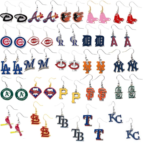 earring dangle logo charm MLB PICK YOUR TEAM Cover