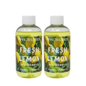 2 x Love the Lakes FRESH LEMON Reed Diffuser Refill 200ml - Picture 1 of 1