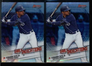 LOT (2) FERNANDO TATIS JR 2018 BOWMAN'S BEST #EI-1 EARLY INDICATIONS RC FC2949 - Bild 1 von 1