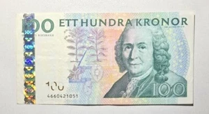 πΈπͺ Sweden, 100 Kronor, 2004, p65 , Serial Number: 4660421051 - Picture 1 of 2
