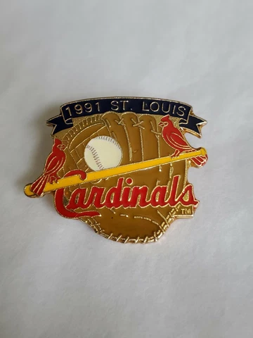 1991 St Louis Cardinals Baseball Glove Lapel Pin By Peter David Cover