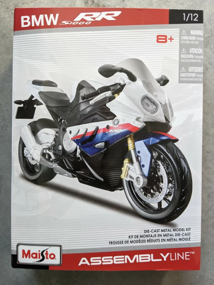 Línea de montaje Maisto BMW S1000 RR modelo edificable metal fundido a presión 1/12 Foto 1 de 1