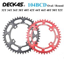 104BCD Oval / Round Wide Narrow Chainwheel MTB Bike 32T-52T Crankset Tooth Plate