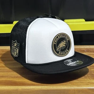 Philadelphia Eagles Snapback Mütze schwarz & weiß Schaumstoff Truckermütze - Bild 1 von 3