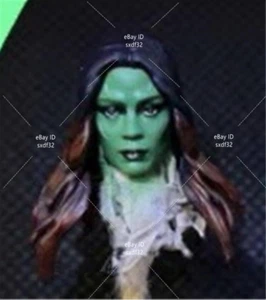 1:18 Head Sculpt Gamora Zoe Saldana Girl For 3.75" Female Action Figure Body Toy - Picture 1 of 6