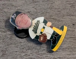 Rare Rich Harden Oakland A's Athletics MLB Baseball Team Vintage Bobblehead Pin - Picture 1 of 5