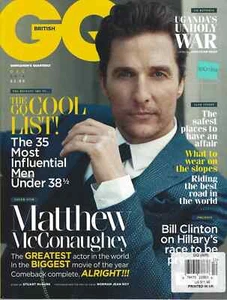 MATTHEW McCONAUGHEY JOSH HUTCHERS GQ MAGAZINE UK DECEMBER 2014 - Picture 1 of 3