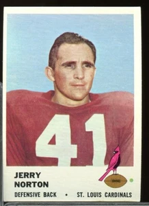 1961 Fleer Football #26 Jerry Norton - Bild 1 von 2