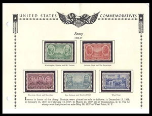 US #785-789 — Army, F-VF NH - Picture 1 of 1