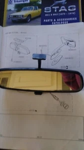 Triumph Stag Interior Mirror Assembly Part 632095 also poss 2000, 2500 and GT6 - Picture 1 of 5