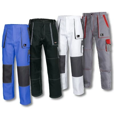 CANIS Herren Arbeitshose Hose Maler Dekorateur weiß NEU schwarz blau Baumwolle Lux&J.