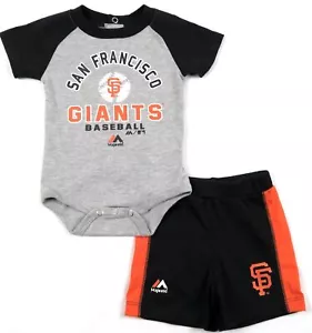 0-3M Infant San Francisco Giants Fan Favorite Short Set - Picture 1 of 1