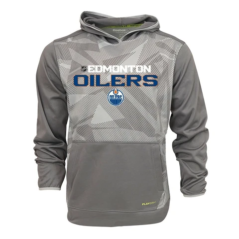Edmonton Oilers NHL Reebok Men's Center Ice TNT Speedwick Hoodie Cover
