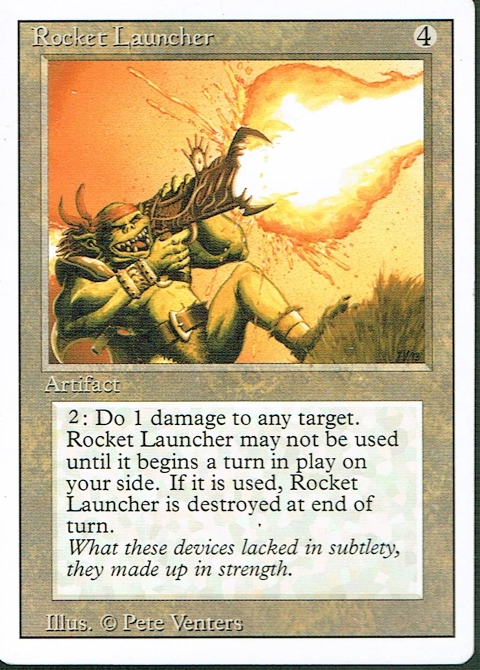 MAGIC THE GATHERING REVISED ARTIFACT ROCKET LAUNCHER mp - Image 1 of 1