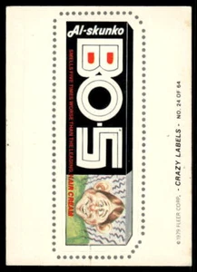 1979 Fleer Crazy Labels #24 B0-5 (marchio di penna sul retro) - Foto 1 di 2