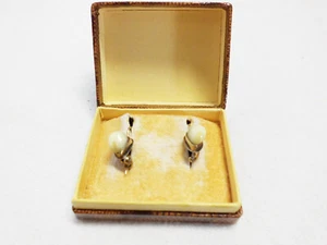Gold Ohrgehänge - 1,74 g - 585 er GOLD - Vintage Rehzahn, 14 ct um 1930 - Bild 1 von 3
