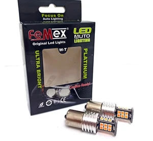 Chipset PY21W 1156PY BAU15S 7507 señal de giro para automóvil bombillas LED FEMEX 1800-2200K 3030 - Imagen 1 de 4