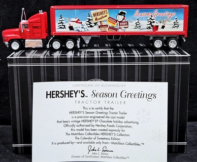 Matchbox Hershey's Season Greetings Christmas Ford Aeromax Tractor Trailer 92173 - Image 1 of 4